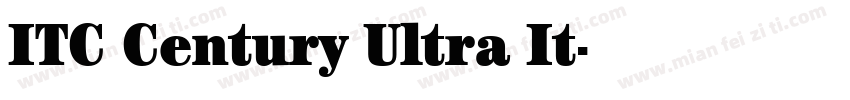 ITC Century Ultra It字体转换
